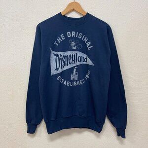 Disney Parks Hanes Men's Ecosmart Disneyland Pennant Sweatshirt Blue Size Small